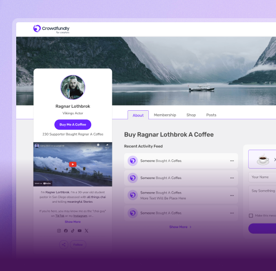 All‑in‑one digital fundraising and creator monetization platform that lets creators build shops, receive donations, launch memberships, and grow fan support with simplicity and control.